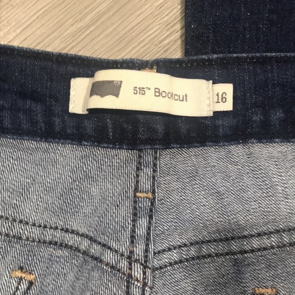 Levi’s 515 Bootcut DarkWash Jeans size 16 - Picture 4 of 10